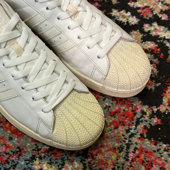 VERY GOOD adidas Originals Superstar II "All White" Shell Toe Triple White 12 - Picture 7 of 10